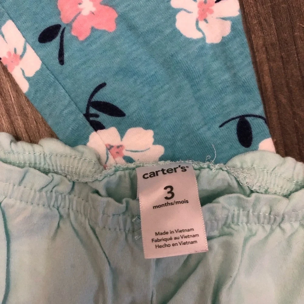 Carters Baby girl 3‎ months printed leggings bundle